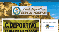 Desktop Screenshot of clubdeportivobahiademazarron.es