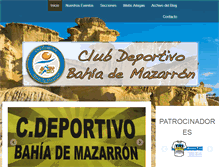 Tablet Screenshot of clubdeportivobahiademazarron.es